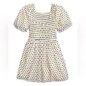 *Excellent Cond* Girls’ Cream/Blk Stars Celebration Dress in Star Tulle - Size 5